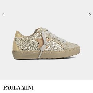 ShuShop Gold Glitter Kids Sneakers